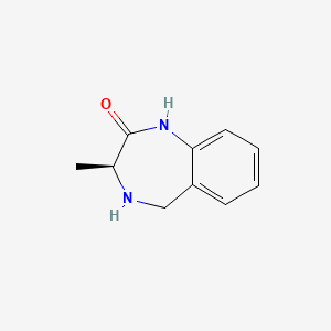 molecular formula C10H12N2O B8132644 (S)-3-methyl-4,5-dihydro-1H-benzo[e][1,4]diazepin-2(3H)-one 