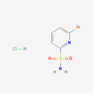 molecular formula C5H6BrClN2O2S B8132652 6-Bromopyridine-2-sulfonamide HCl 