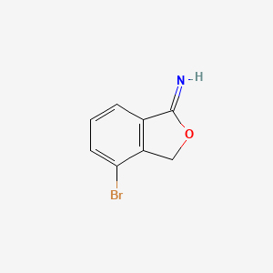 molecular formula C8H6BrNO B8132657 4-Bromo-3h-isobenzofuran-1-ylideneamine 