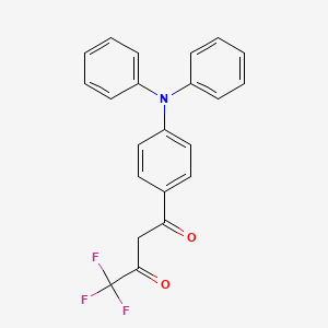 molecular formula C22H16F3NO2 B8132672 1-(4-(Diphenylamino)phenyl)-4,4,4-trifluorobutane-1,3-dione 