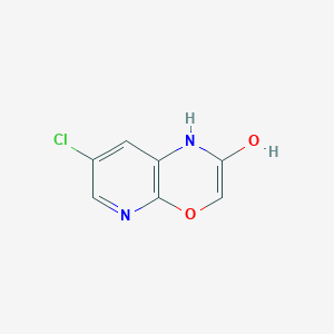 molecular formula C7H5ClN2O2 B8132692 7-Chloro-1h-pyrido[2,3-b][1,4]oxazin-2-ol 