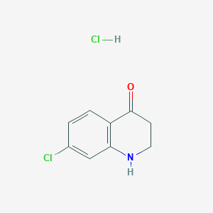 molecular formula C9H9Cl2NO B8132700 7-Chloro-2,3-dihydroquinolin-4(1H)-one HCl 
