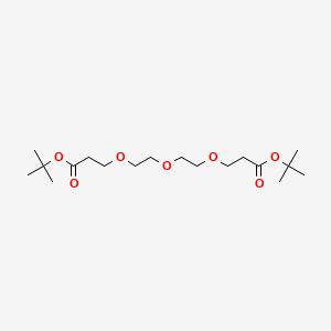 molecular formula C18H34O7 B8132709 Bis-PEG3-t-butyl ester 