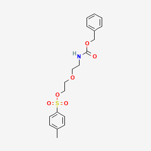 molecular formula C19H23NO6S B8132725 2-(2-(((Benzyloxy)carbonyl)amino)ethoxy)ethyl 4-methylbenzenesulfonate 