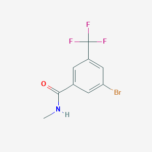 molecular formula C9H7BrF3NO B8132808 3-Bromo-N-methyl-5-(trifluoromethyl)benzamide 