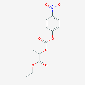 molecular formula C12H13NO7 B8132846 Ethyl 2-(((4-nitrophenoxy)carbonyl)oxy)propanoate 