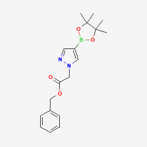 [4-(4,4,5,5-Tetramethyl-[1,3,2]dioxaborolan-2-yl)-pyrazol-1-yl]-acetic acid benzyl ester