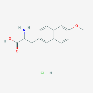 molecular formula C14H16ClNO3 B8132879 2-Amino-3-(6-methoxynaphthalen-2-yl)propanoic acid hydrochloride 