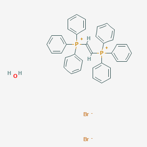 molecular formula C38H34Br2OP2 B8132910 1,2-Vinylenebis(triphenylphosphonium bromide) monohydrate 