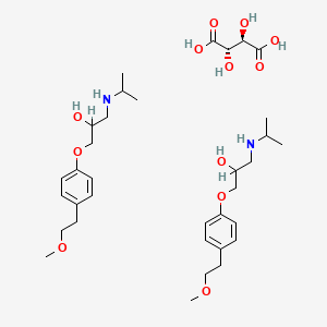 molecular formula C34H56N2O12 B8132911 rac Metoprolol Hemi (+)-Tartrate 