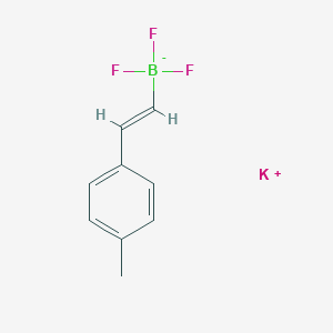 molecular formula C9H9BF3K B8132950 CID 11160412 