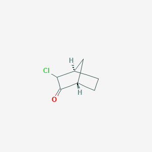 molecular formula C7H9ClO B8132956 3-Chloro-2-norbornanone, 97% 
