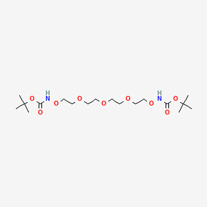 molecular formula C18H36N2O9 B8132978 Bis-(n-Boc-aminoxy)-peg3 CAS No. 1807518-66-6