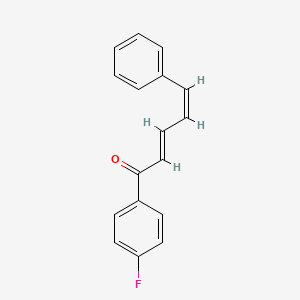 molecular formula C17H13FO B8132986 (2E,4Z)-1-(4-fluorophenyl)-5-phenylpenta-2,4-dien-1-one 