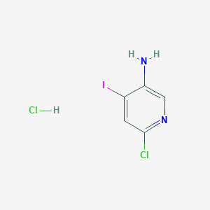 molecular formula C5H5Cl2IN2 B8132993 6-Chloro-4-iodopyridin-3-amine hydrochloride 