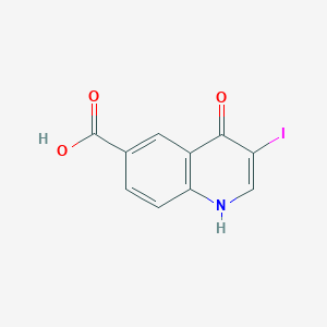 molecular formula C10H6INO3 B8133005 3-Iodo-4-oxo-1,4-dihydroquinoline-6-carboxylic acid 