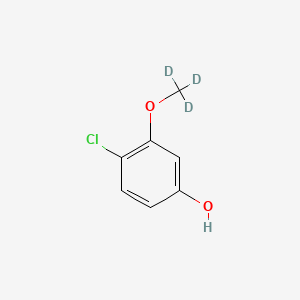 molecular formula C7H7ClO2 B8133010 4-Chloro-3-(trideuteriomethoxy)phenol 