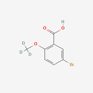 molecular formula C8H7BrO3 B8133018 5-Bromo-2-methoxy-(d3)-benzoic acid 