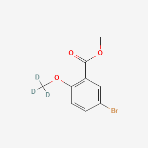 molecular formula C9H9BrO3 B8133021 Methyl 5-bromo-2-methoxy-(d3)-benzoate 