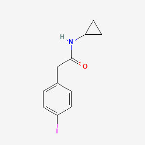 molecular formula C11H12INO B8133032 N-Cyclopropyl-2-(4-iodophenyl)acetamide 