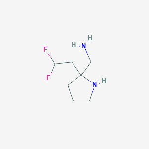 [2-(2,2-Difluoroethyl)pyrrolidin-2-yl]methanamine