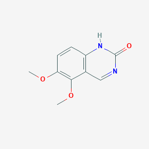 molecular formula C10H10N2O3 B8133217 2(1H)-Quinazolinone, 5,6-dimethoxy- 