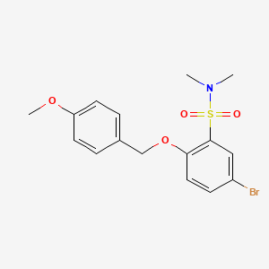 5-Bromo-2-(4-methoxy-benzyloxy)-n,n-dimethyl-benzenesulfonamide