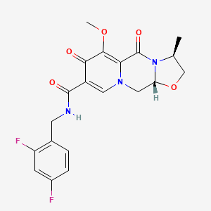 molecular formula C20H19F2N3O5 B8133310 (3S,11aR)-N-(2,4-difluorobenzyl)-6-methoxy-3-methyl-5,7-dioxo-2,3,5,7,11,11a-hexahydrooxazolo[3,2-d]pyrido[1,2-a]pyrazine-8-carboxamide 
