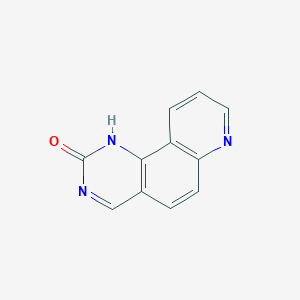 molecular formula C11H7N3O B8133344 Pyrido[2,3-h]quinazolin-2(1H)-one 