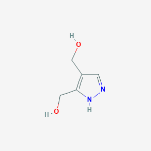 molecular formula C5H8N2O2 B8133370 (1H-Pyrazole-4,5-diyl)dimethanol 