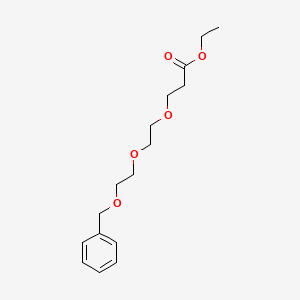 molecular formula C16H24O5 B8133435 Benzyl-PEG3-ethyl ester CAS No. 2028284-72-0
