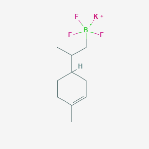 molecular formula C10H17BF3K B8133453 Potassium 2-(1-methylcyclohexene-1-ene-4-yl)propyltrifluoroborate 