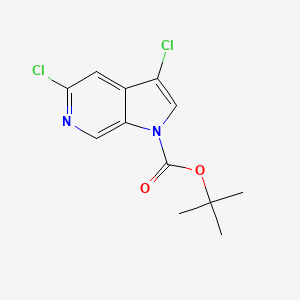 molecular formula C12H12Cl2N2O2 B8133460 3,5-Dichloro-pyrrolo[2,3-c]pyridine-1-carboxylic acid tert-butyl ester 