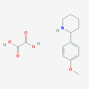 molecular formula C14H19NO5 B8133474 2-(4-Methoxyphenyl)piperidine oxalate salt 