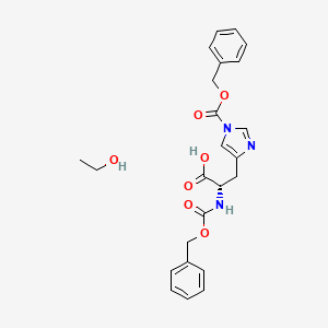molecular formula C24H27N3O7 B8133494 Nalpha-nim-bis-z-l-histidine ethanol 