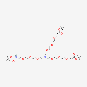 molecular formula C39H76N2O15 B8133520 N-(Boc-peg3)-n-bis-(peg3-t-butyl ester) 