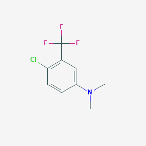 molecular formula C9H9ClF3N B8133521 4-Chloro-n,n-dimethyl-3-(trifluoromethyl)aniline 