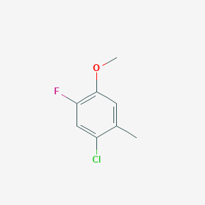 molecular formula C8H8ClFO B8133551 1-Chloro-5-fluoro-4-methoxy-2-methylbenzene 