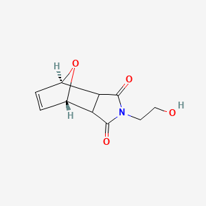 molecular formula C10H11NO4 B8133592 (1beta,4beta)-N-(2-Hydroxyethyl)-7-oxabicyclo[2.2.1]hepta-5-ene-2,3-dicarbimide 
