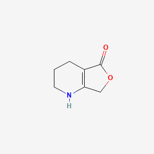 molecular formula C7H9NO2 B8133598 2,3,4,7-tetrahydro-1H-furo[3,4-b]pyridin-5-one 