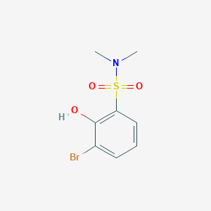 molecular formula C8H10BrNO3S B8133721 3-Bromo-2-hydroxy-n,n-dimethyl-benzenesulfonamide 