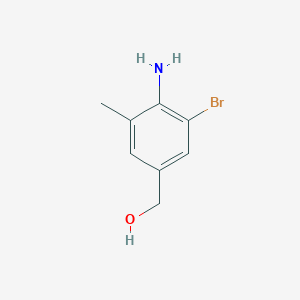molecular formula C8H10BrNO B8133723 (4-Amino-3-bromo-5-methyl-phenyl)-methanol 