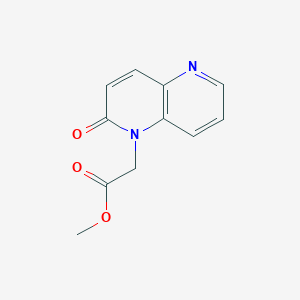 molecular formula C11H10N2O3 B8133798 methyl 2-(2-oxo-1,5-naphthyridin-1(2H)-yl)acetate 