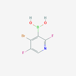 molecular formula C5H3BBrF2NO2 B8133900 4-Bromo-2,5-difluoropyridine-3-boronic acid 