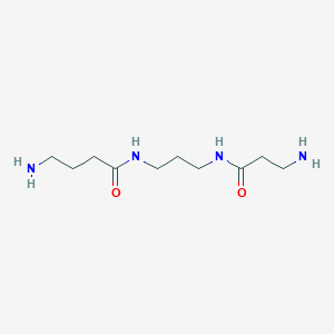 molecular formula C10H22N4O2 B8133911 4-Amino-N-[3-(3-aminopropanamido)propyl]butanamide 