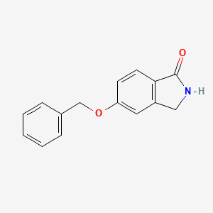 molecular formula C15H13NO2 B8133936 5-(Benzyloxy)-2,3-dihydroisoindol-1-one 