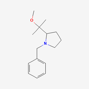 molecular formula C15H23NO B8133942 1-Benzyl-2-(2-methoxypropan-2-yl)pyrrolidine 
