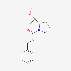 molecular formula C16H23NO3 B8133944 Benzyl2-(2-methoxypropan-2-yl)pyrrolidine-1-carboxylate 