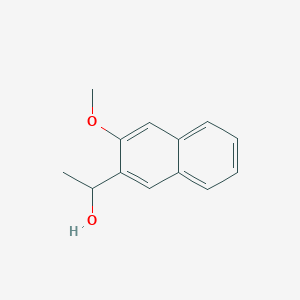 molecular formula C13H14O2 B8133995 1-(3-MEthoxynaphthalen-2-yl)ethanol 
