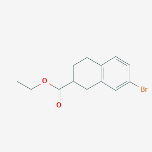 molecular formula C13H15BrO2 B8134015 EThyl 7-bromo-1,2,3,4-tetrahydronaphthalene-2-carboxylate 
